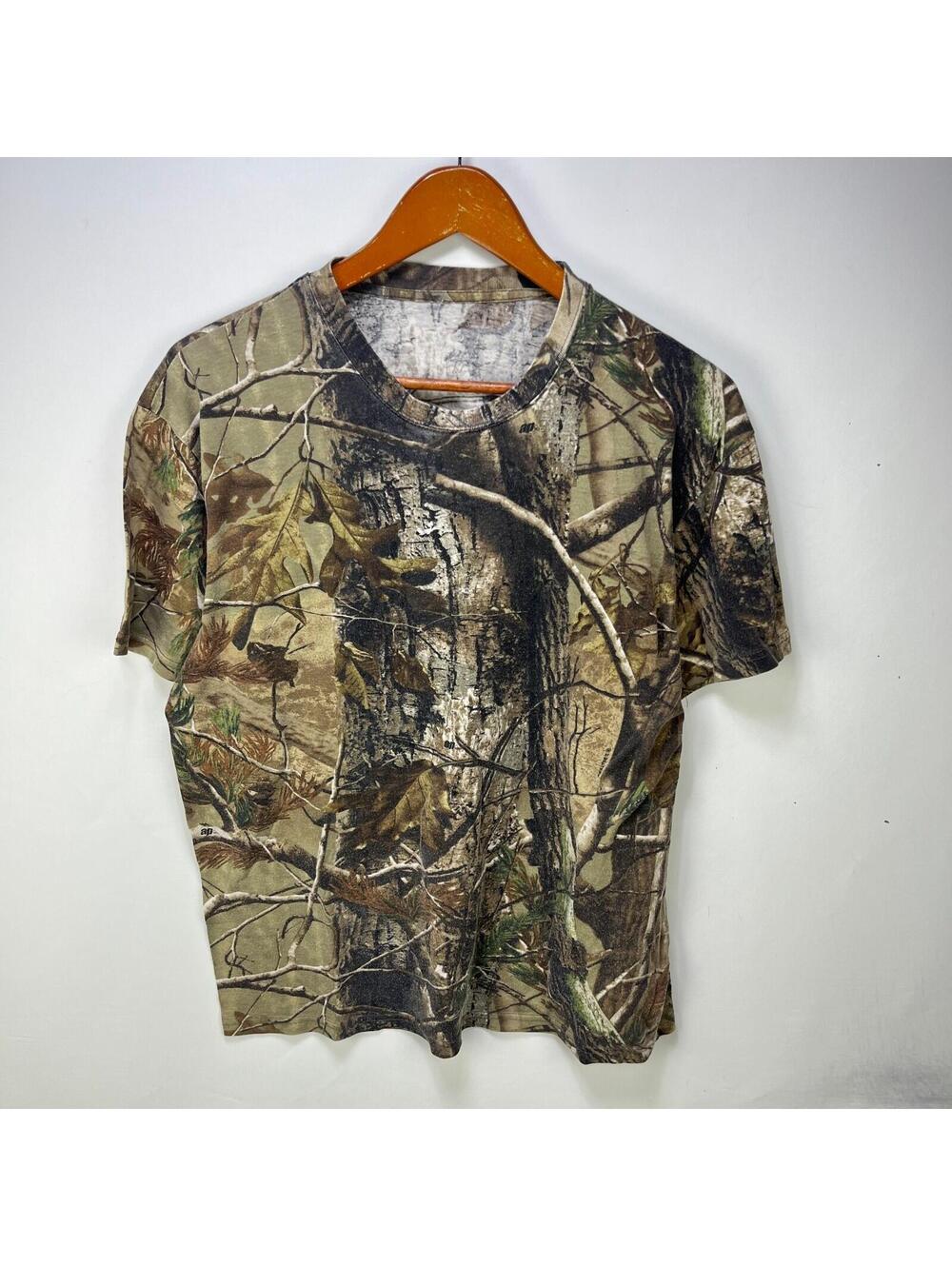 Vintage Real Tree Camo T Shirt Large